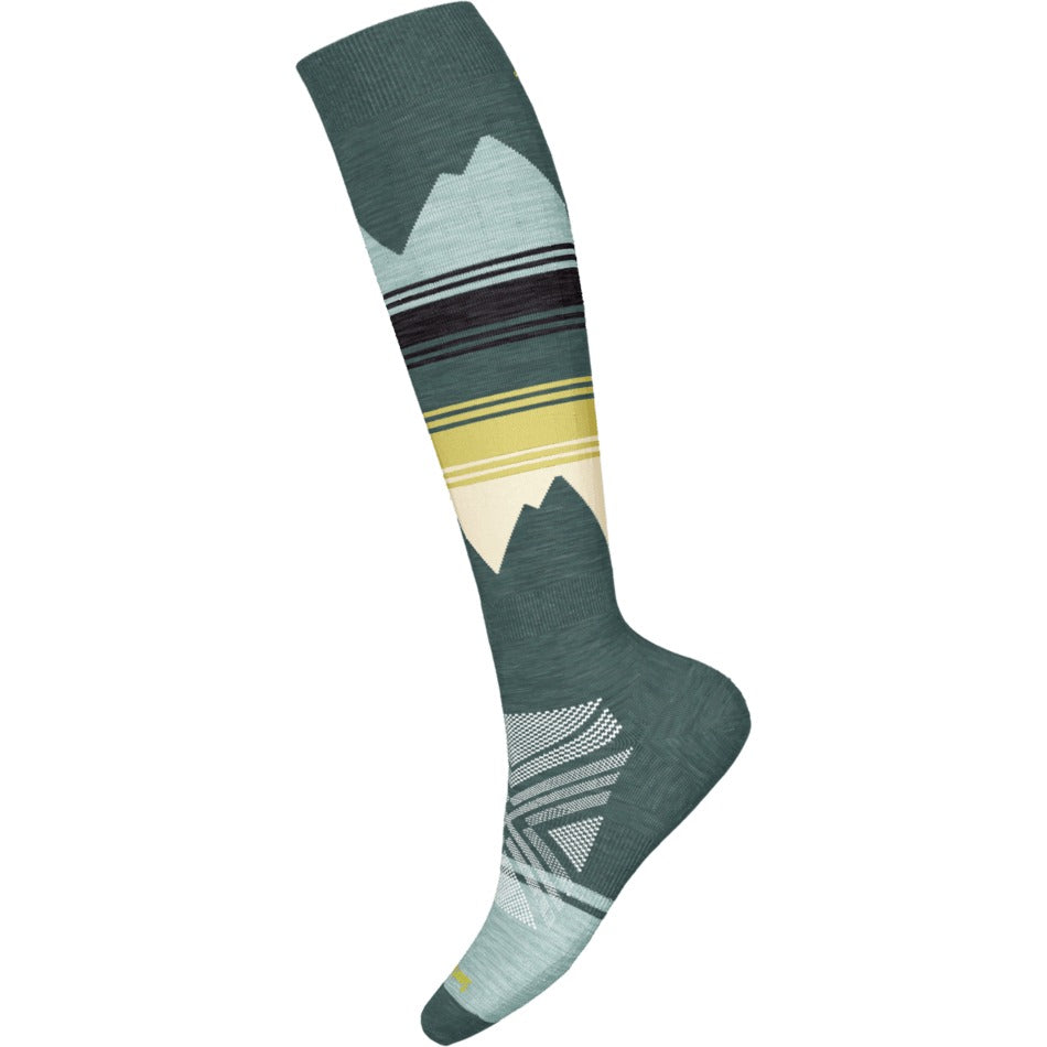 Smartwool Women's Ski Targeted Cushion Pattern OTC Socks - Dusty Teal